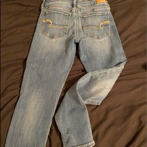 American eagle skinny jeans mid rise